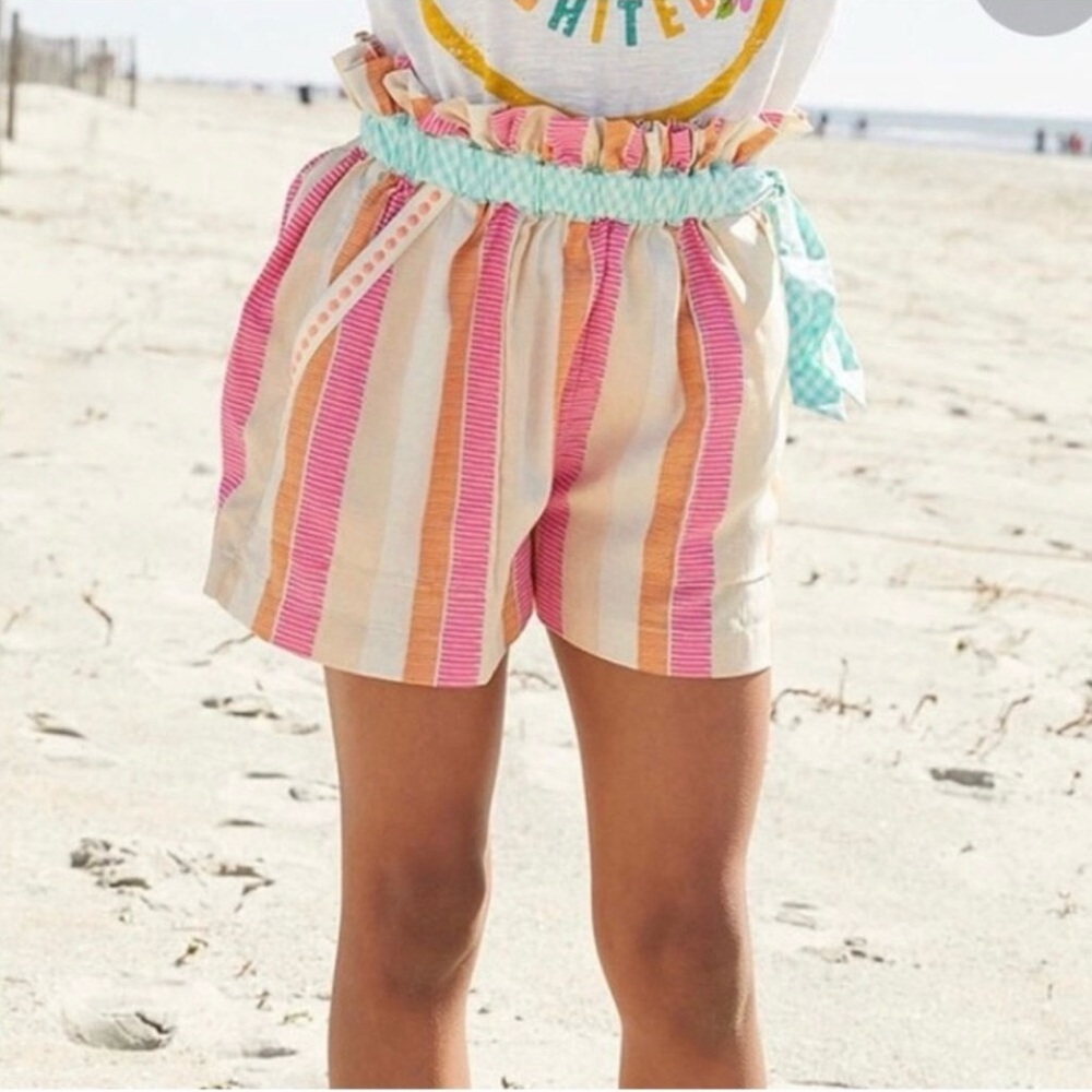 Matilda Jane She Sells Seashells Striped Shorts Size 6